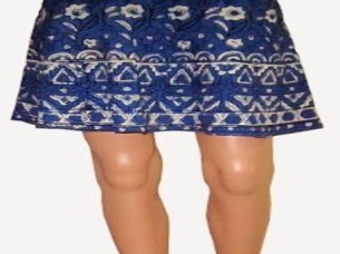 Mini Skirt, Handmade Cotton Mini Skirt..