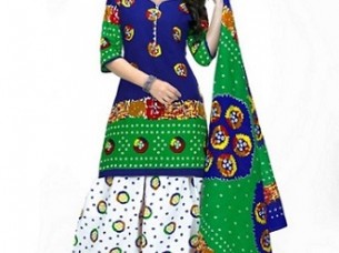 Stylish print with multi color design for cotton dress..