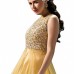 Fully Stitched Mustard Color Wedding Wear Net Gown