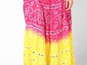 Rajasthani Cotton Pink Skirt..