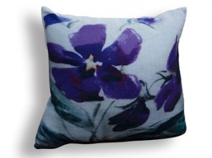 Flower Printed Decorative Cushion..