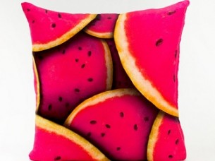 Watermelon Slice Design Fancy Cushion Cover..