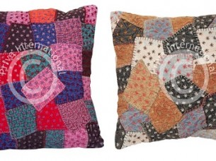 Designer Cushion Cover with Patchwork..