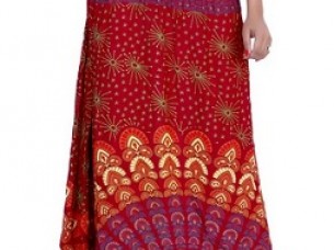 Rayon Crepe Jaipuri Printed Skirt..