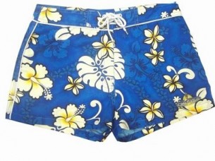 Floral Print Lady Shorts for Swim..