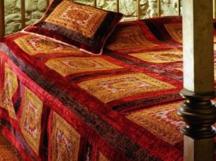 Luxury Indian Traditional Handmade Fine Bedspread..