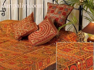 EXCLUSIVE COLLECTION EMBROIDERED BEDSPREADS..