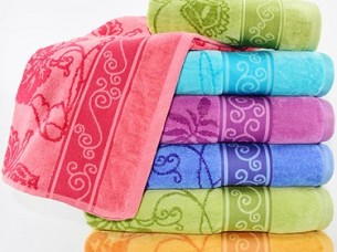 Plain Dyed Jacquard  Cotton Bath Towel..