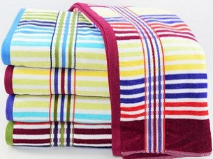 Soft Cotton Range of Striped Towel..