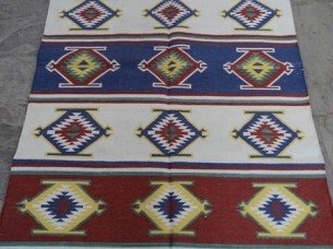 Hand Woven Cotton Rugs/Durries..
