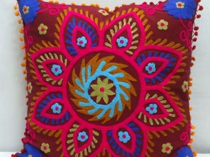 Suzani Cushions Embroidered | Roopantaran Suzani Cushions ..
