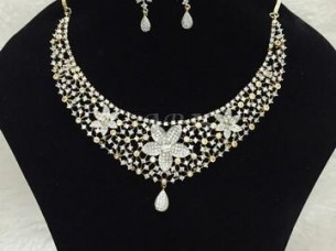 Fancy American Diamond Necklace Set..