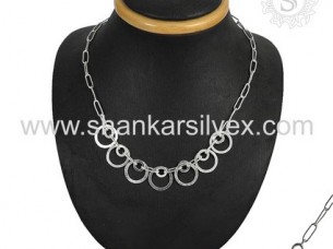 Stunning Design Silver Jewelry Necklace Manufacturing..