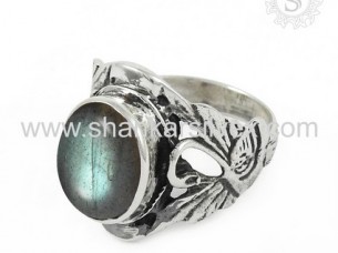 Blue Labradorite Ring Gemstone Jewelry Supplier India..
