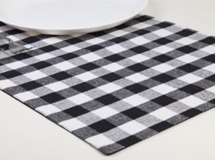 Best Quality Yarn Dyed Check Fused Placemat..