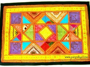 PATCHWORK WALL HANGINGS-TRIBAL ETHNIC INDIAN..