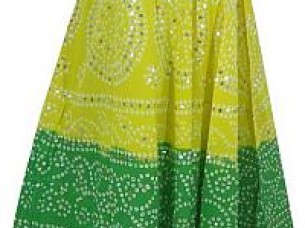 Sequined Ethnic Tie Dye Style Skirts..