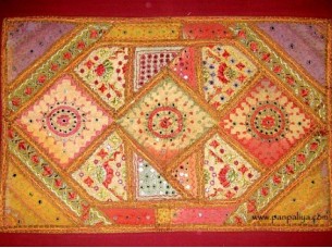 BEAUTIFUL HAND EMBROIDERED TRIBAL WALL HANGING..