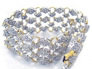Gold Diamond Bracelets..