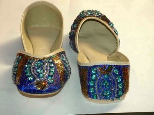 Traditional Fancy Ladies Beadwork Casual Shoes..