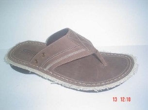 Popular mens Summer Leather Slippers..