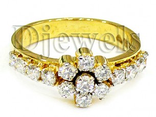 14 k Diamond Engagement Ring..