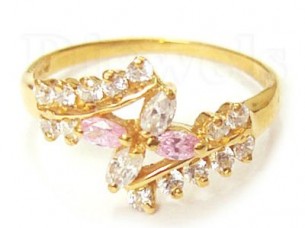 14 k Diamond Wedding Ring..