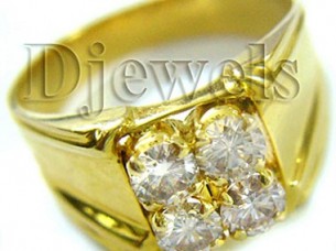 Diamond Wedding Gents Rings in 14 k gold..