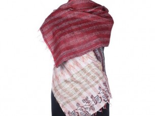 Latest Design Vintage Silk Handmade Kantha Work Scarf SC12..