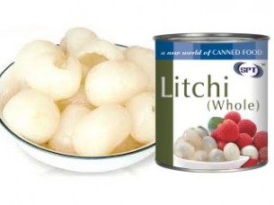 Canned litchi..