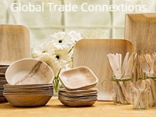 Natural Disposable Areca Leaf Plates and Bowls..