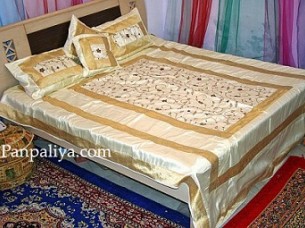 Designer Indian Style Luxury Silk bedspreads
