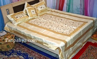 Designer Indian Style Luxury Silk bedspreads