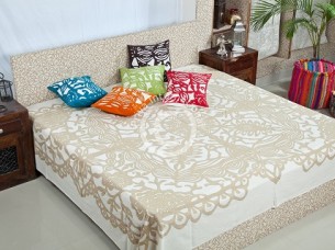 Cotton Rajasthani Jaipuri Printed Bed Sheet
