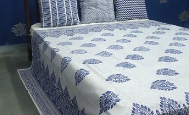 Hand Block Printed Cotton Bedspread 100%
