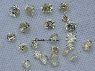 Natural Loose Fancy Round Cut Diamond