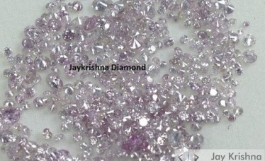 Natural fancy Light Pink Loose Round Cut Diamond