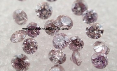Pink Loose Round Cut Diamond