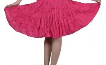 Cotton Pink Short Skirt