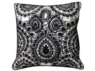 Black Embroidery Cushion