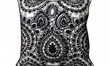 Black Embroidery Cushion