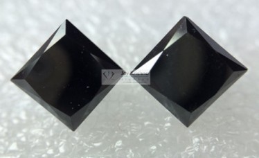 2.00 AAA Quality Natural Princess Shape Black Diamond