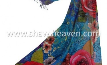 Digital Printed Scarves in floral pattern