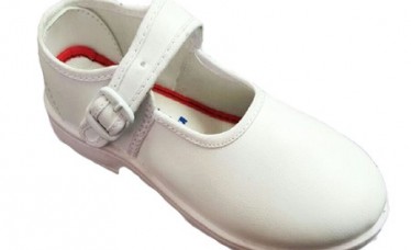 Girls White School Dress Shoes