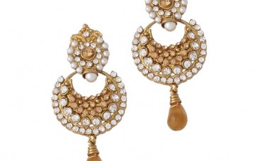 Golden Austrian Diamond Stylish Earrings