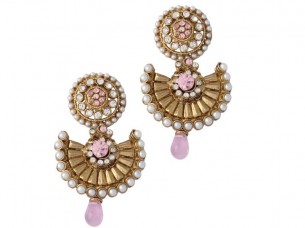Pink Pearl Traditional Fashion Earrings