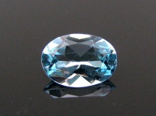 1.2Ct Natural Real Blue Topaz Oval Faceted Gemstone
