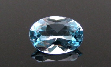 1.2Ct Natural Real Blue Topaz Oval Faceted Gemstone