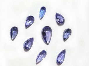 Wholesale prices for AAA and AAA+ pear cut natural loose tanzanite