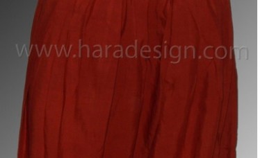 Plain Teracota Harem Pants in Pleated Design